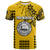 Custom Hawaii High School President William Mckinley T Shirt Mix Kakau LT6 Yellow - Polynesian Pride