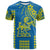 Custom Hawaii High School Henry J. Kaiser T Shirt Mix Kakau LT6 Blue - Polynesian Pride