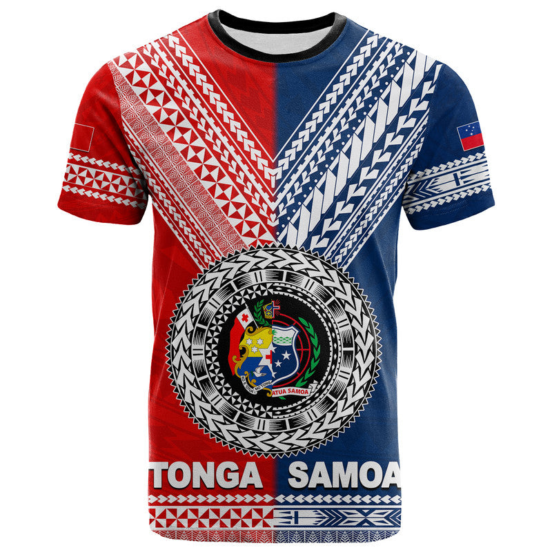 Tonga and Samoa TokoUso Polynesian T Shirt LT6 Red - Polynesian Pride