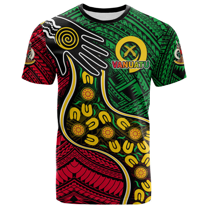 Vanuatu Mix Aboriginal Happy Independence Day T Shirt LT6 - Polynesian Pride