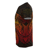 American Samoa T Shirt American Samoan Seal Red Turtle Manta Ray - Polynesian Pride