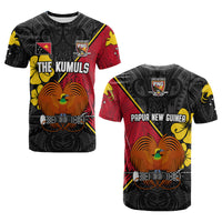 The Kumuls PNG T Shirt Papua New Guinea Polynesian Dynamic Style Black LT14 Black - Polynesian Pride