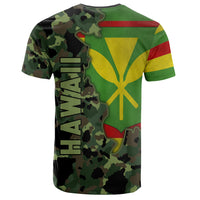 Kanaka Flag Camo Pattern T shirt Chad Style AH - Polynesian Pride
