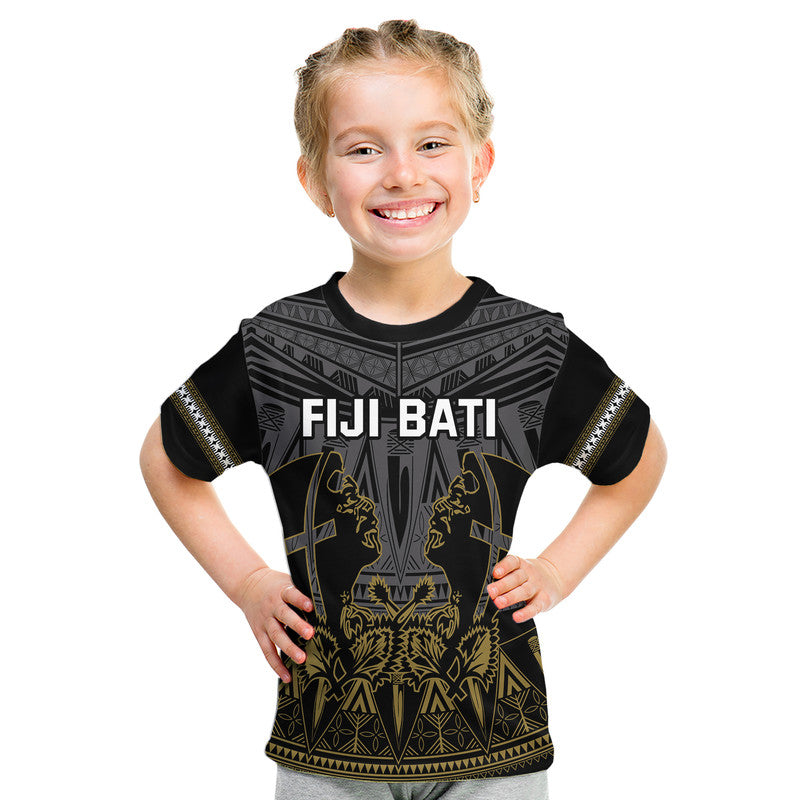Fiji Rugby Bati T Shirt Fijian Coat of Arms Tapa Pattern LT9 - Polynesian Pride
