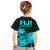 Fiji Rugby Sevens Kid T Shirt Tapa Palm Tree and Fijian Coat of Arms LT9 - Polynesian Pride