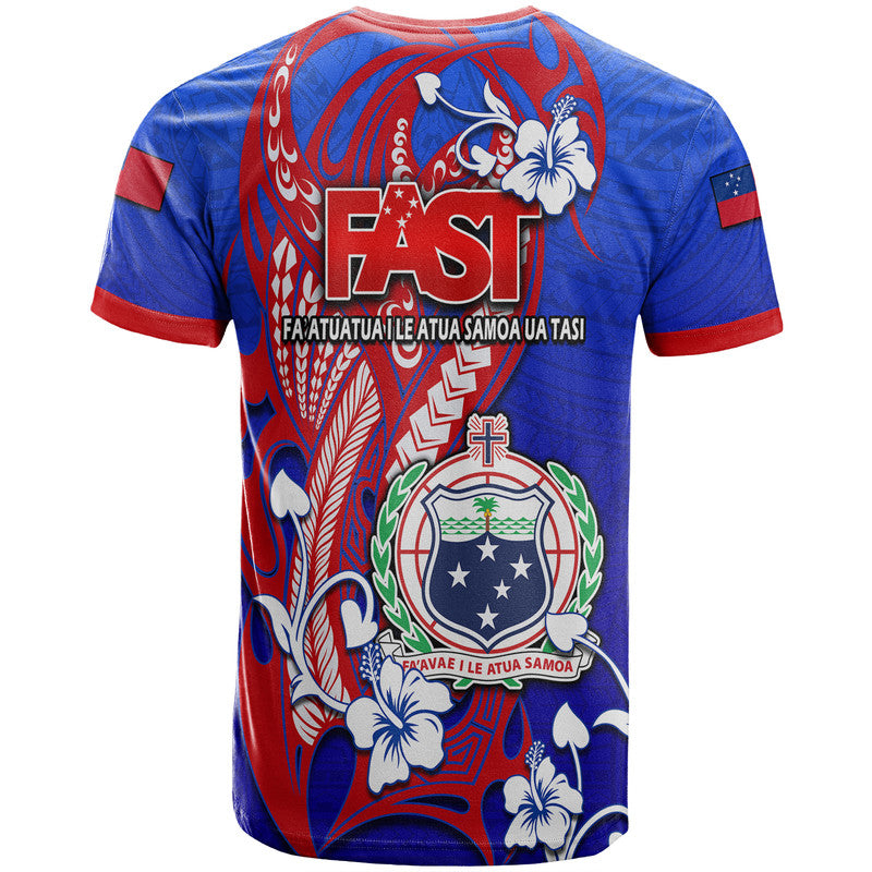 Special Samoa FAST Party T Shirt Tribal Samoan Hibiscus Design LT9 - Polynesian Pride