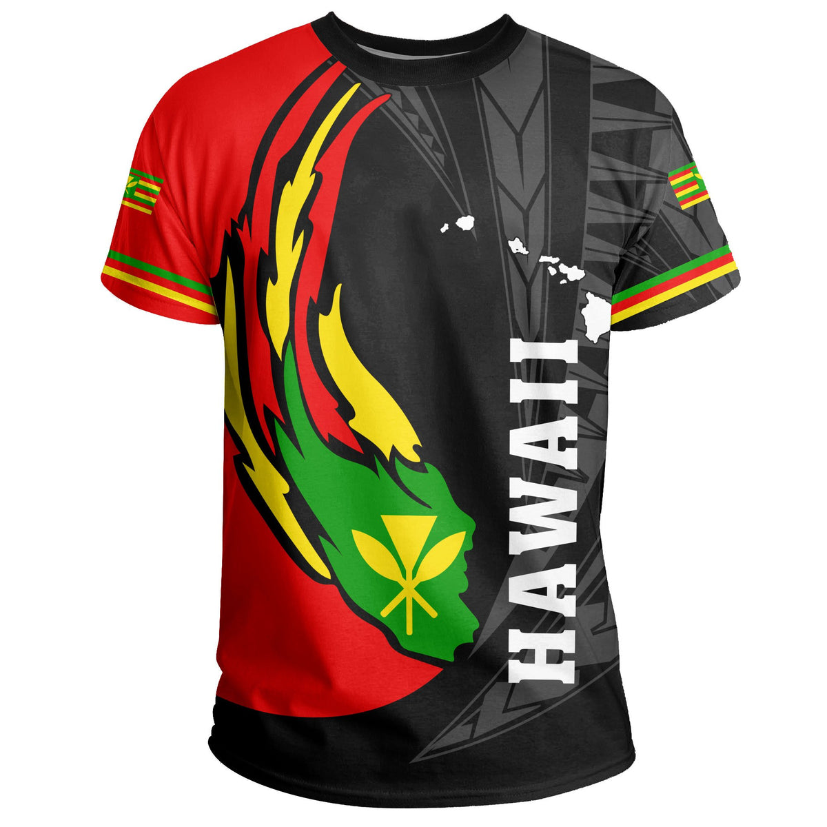 Hawaii Polynesian Kanaka Map T Shirt Ball Style Ver 2.0 - Polynesian Pride