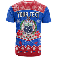 Custom Samoa Tribal Polynesian Christmas Vibe T Shirt LT9 - Polynesian Pride