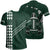 Custom Hawaii Kakau Warrior Polynesian Turtle American Football T Shirt Green Unisex Green - Polynesian Pride