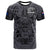 (Custom Text and Number) New Zealand Taiaha Maori T Shirt Minimalist Silver Fern All Black LT9 Black - Polynesian Pride