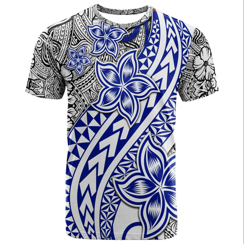 Traditional Polynesian Tribal Tattoo Retro T Shirt Blue LT9 Blue - Polynesian Pride