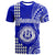Custom Hawaii Moanalua High School T Shirt Tribal Kakau LT9 Blue - Polynesian Pride