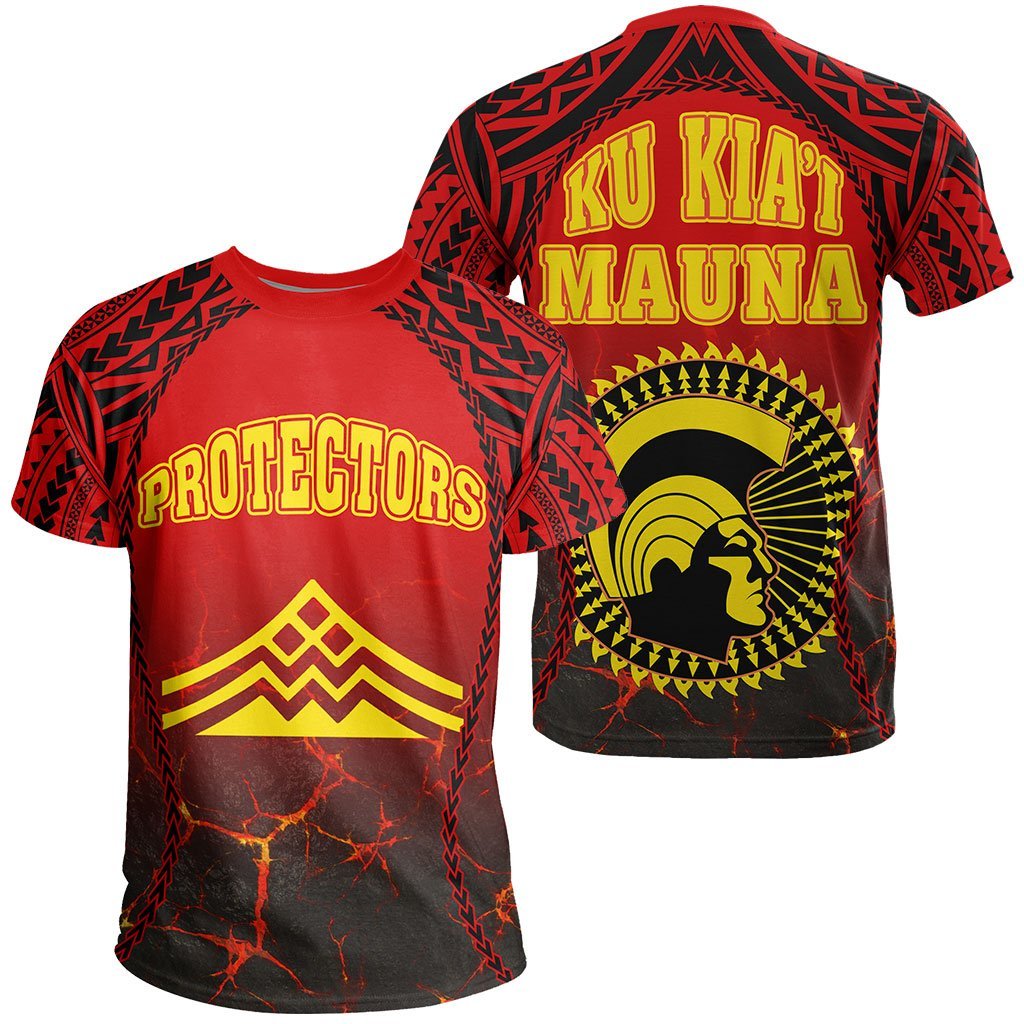 Hawaii Protect Mauna Kea T Shirt Gel Style Unisex Red - Polynesian Pride