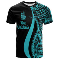New Caledonia T Shirt Turquoise Polynesian Tentacle Tribal Pattern Unisex Turquoise - Polynesian Pride