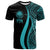Federated States of Micronesia T Shirt Turquoise Micronesian Tentacle Tribal Pattern Unisex TURQUOISE - Polynesian Pride