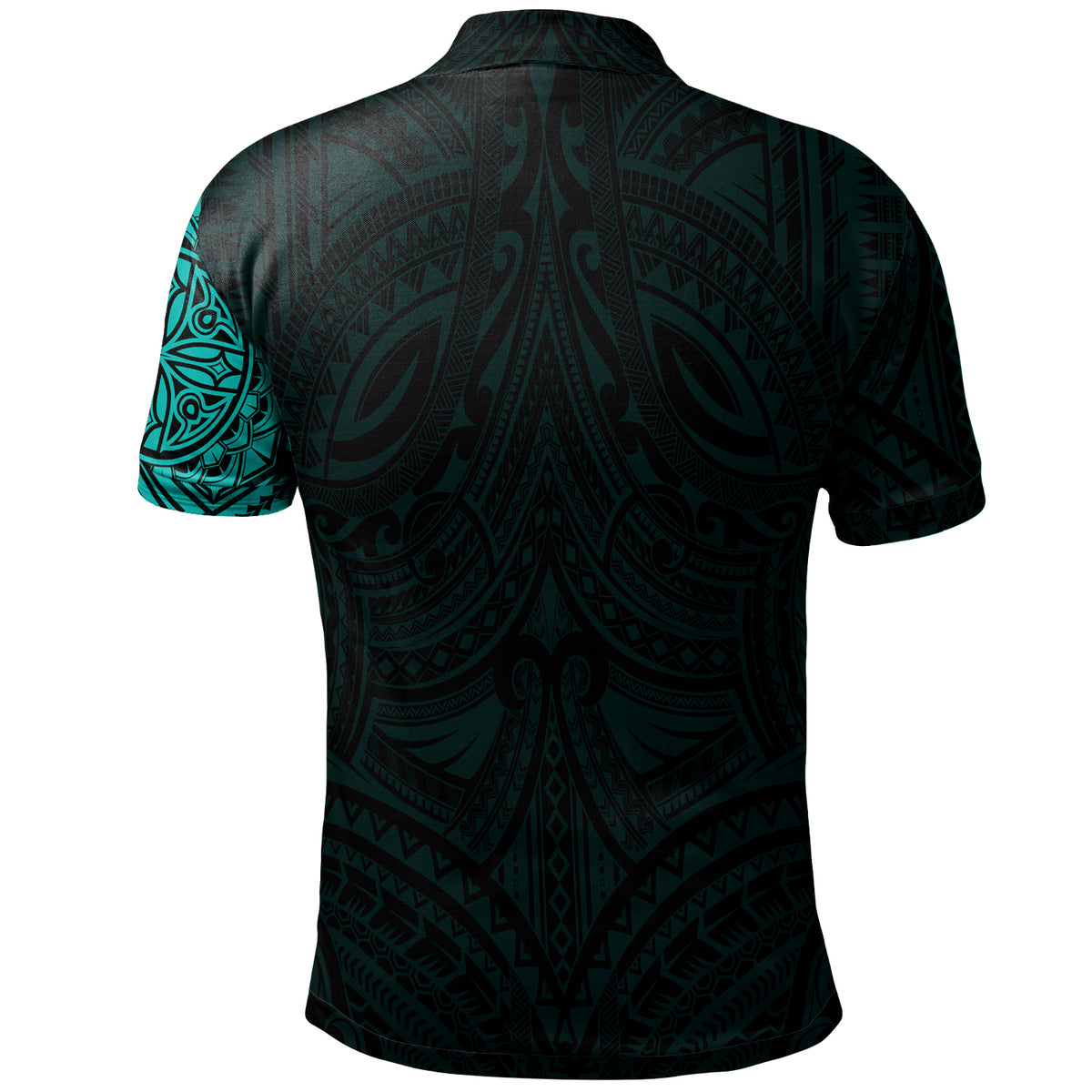 Polo Shirt Polynesian Flowers Tattoo Style - Polynesian Pride