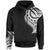 Tokelau Hoodie Tokelau Tatau White Patterns With Coat ofrms Unisex Black - Polynesian Pride