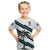(Custom Text And Number) Fiji Rugby Tapa Pattern Fijian 7s White Kid T Shirt LT14 - Polynesian Pride