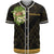 Tokelau Baseball Shirt - Polynesian Gold Patterns Collection Unisex Black - Polynesian Pride