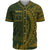 Tokelau Baseball Shirt - Green Wings Style Unisex Gold - Polynesian Pride