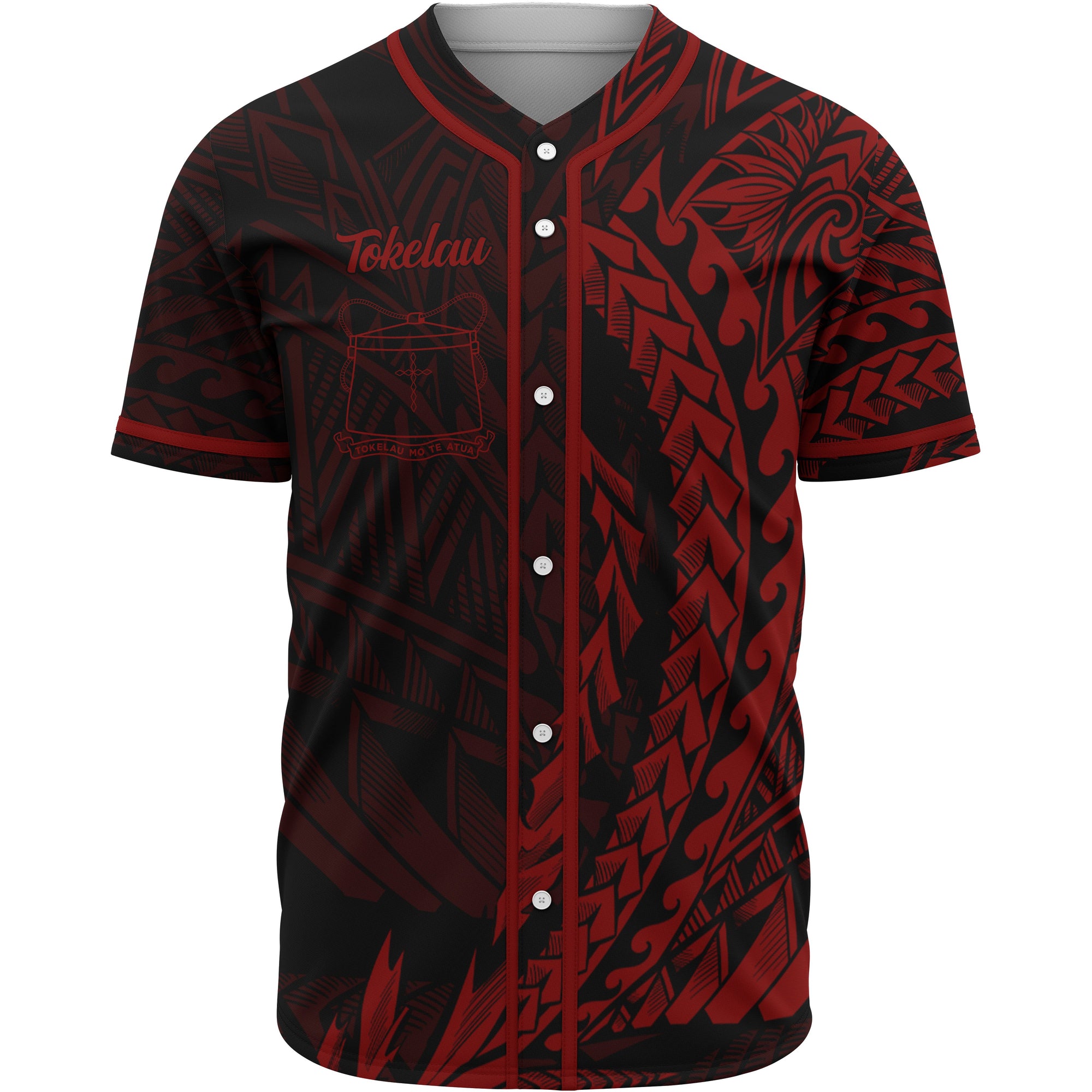 Tokelau Baseball Shirt - Red Wings Style Unisex Gold - Polynesian Pride