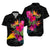Tokelau Polynesian Hibiscus Matching Dress and Hawaiian Shirt LT12 - Polynesian Pride
