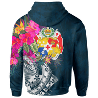 Tonga Zip up Hoodie Tonga Summer Vibes - Polynesian Pride