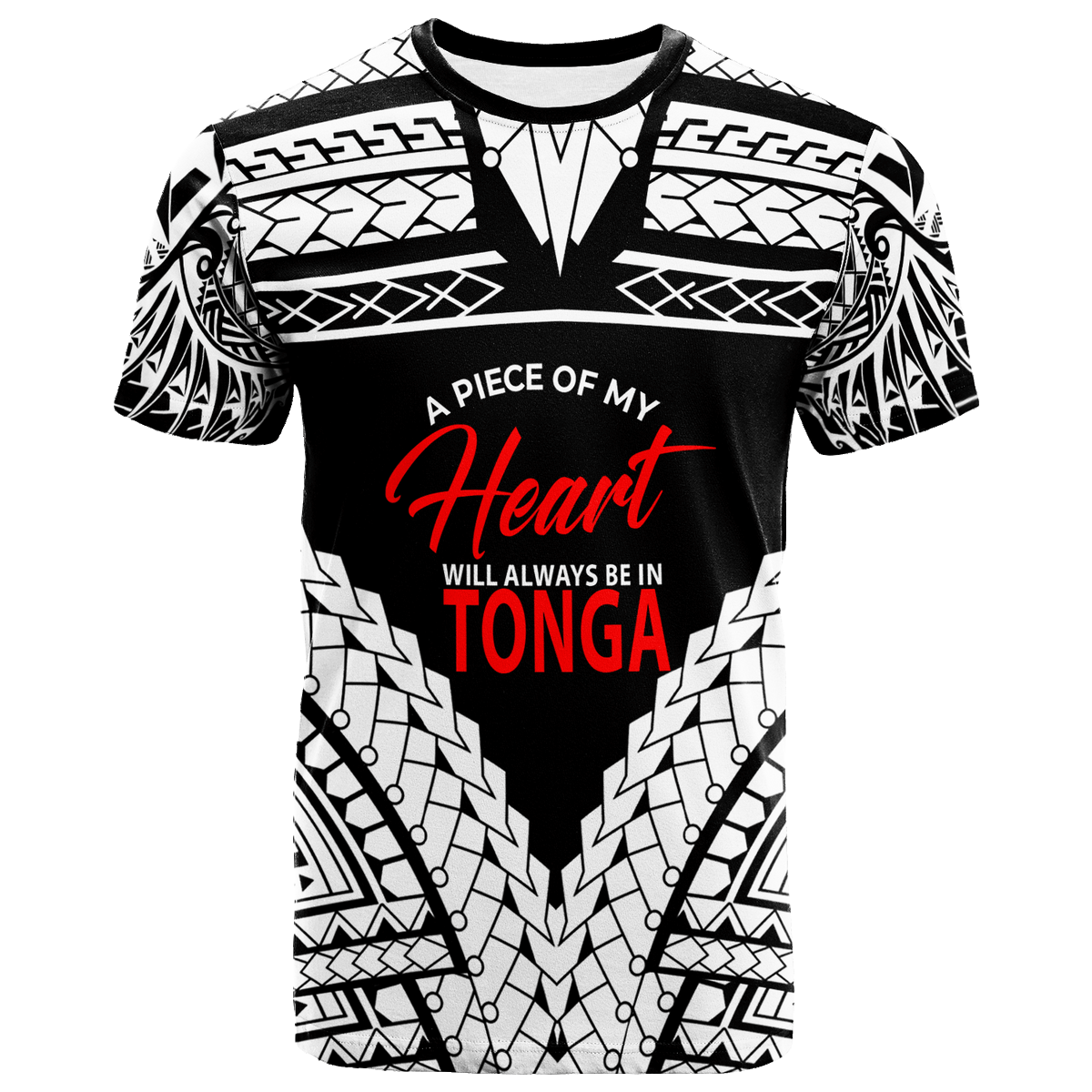 TongaT Shirt A Piece of My Heart Unisex White - Polynesian Pride