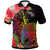 Tonga Polo Shirt Tropical Hippie Style Unisex Black - Polynesian Pride