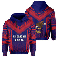 American Samoa Coat of Arms Polynesian Hoodie Active Unisex Red - Polynesian Pride