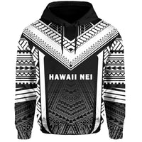 Hawaii Kanaka Polynesian Hoodie Active White - Polynesian Pride