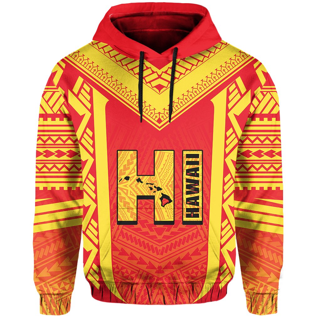 Hawaiian Kanaka Polynesian Hoodie Active - Polynesian Pride