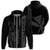 Kanaka Map King Gray Zipper Hoodie Edgar Style Unisex Gray - Polynesian Pride