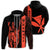 Kanaka Map King Orange Zipper Hoodie Edgar Style Unisex Orange - Polynesian Pride