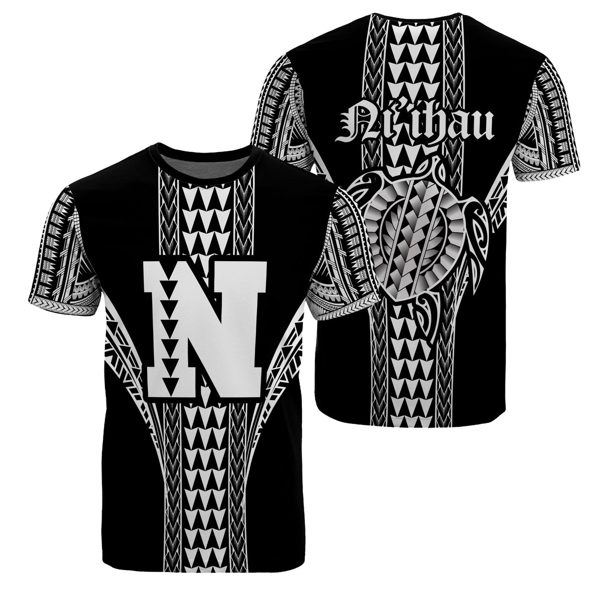 Niihau Island Polynesian T Shirt Comely Style AH Unisex White - Polynesian Pride