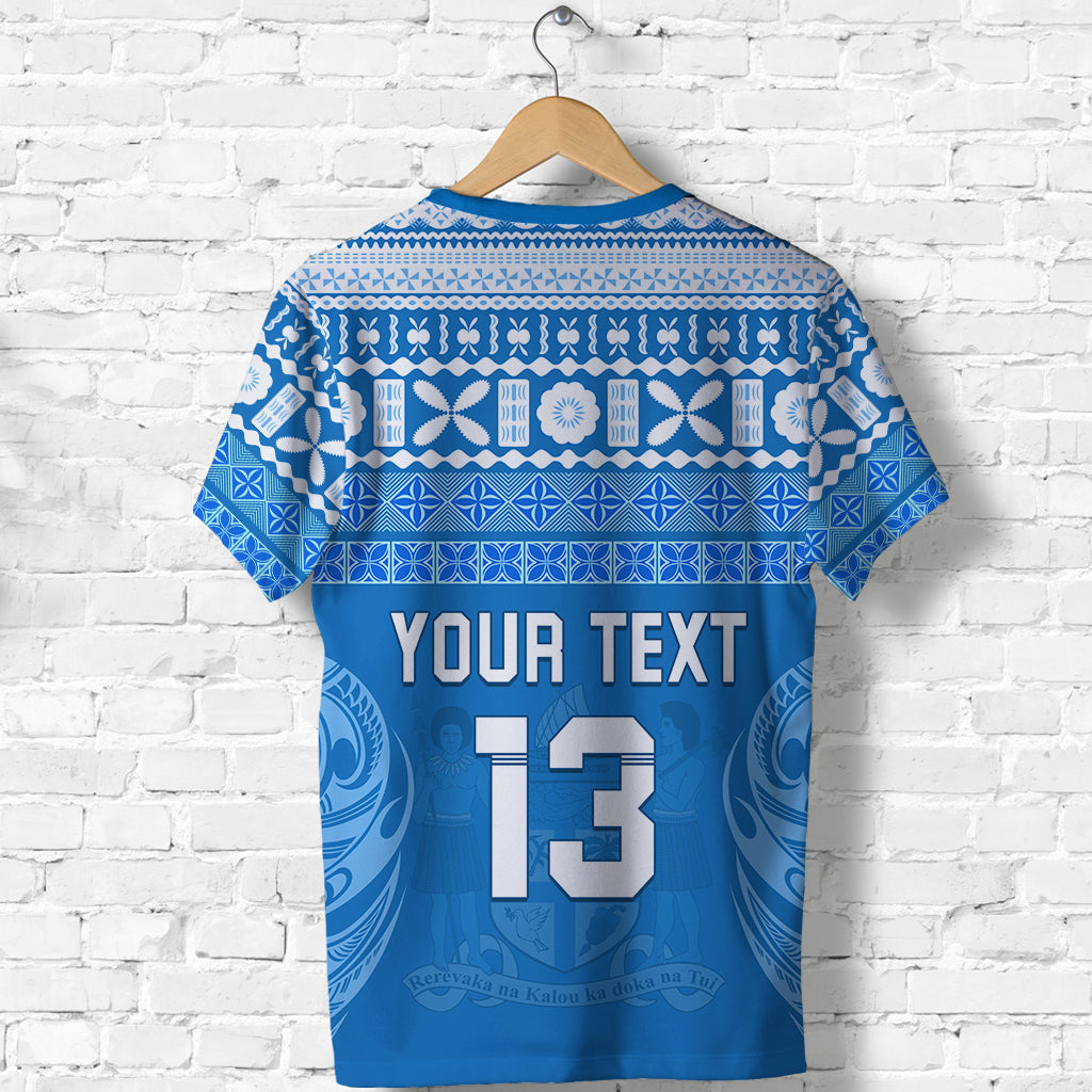(Custom Text and Number) Bula Fiji T Shirt Tapa Pattern LT13 - Polynesian Pride