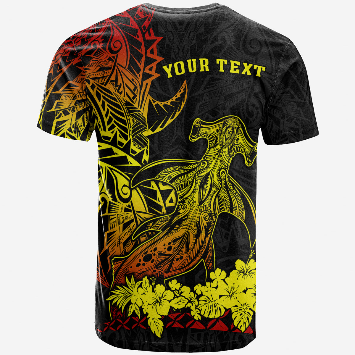 Custom Hawaii Polynesian T Shirt Wild Hammerhead Sharks Fresh Life LT13 - Polynesian Pride