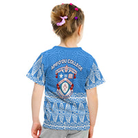 (Custom Personalised) Apifo'Ou College T Shirt Kid Tongan Pattern Afc Lovers LT13 - Polynesian Pride