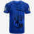 Tonga Polynesian T Shirt Tonga Waves Mix Logo Blue Black LT13 - Polynesian Pride