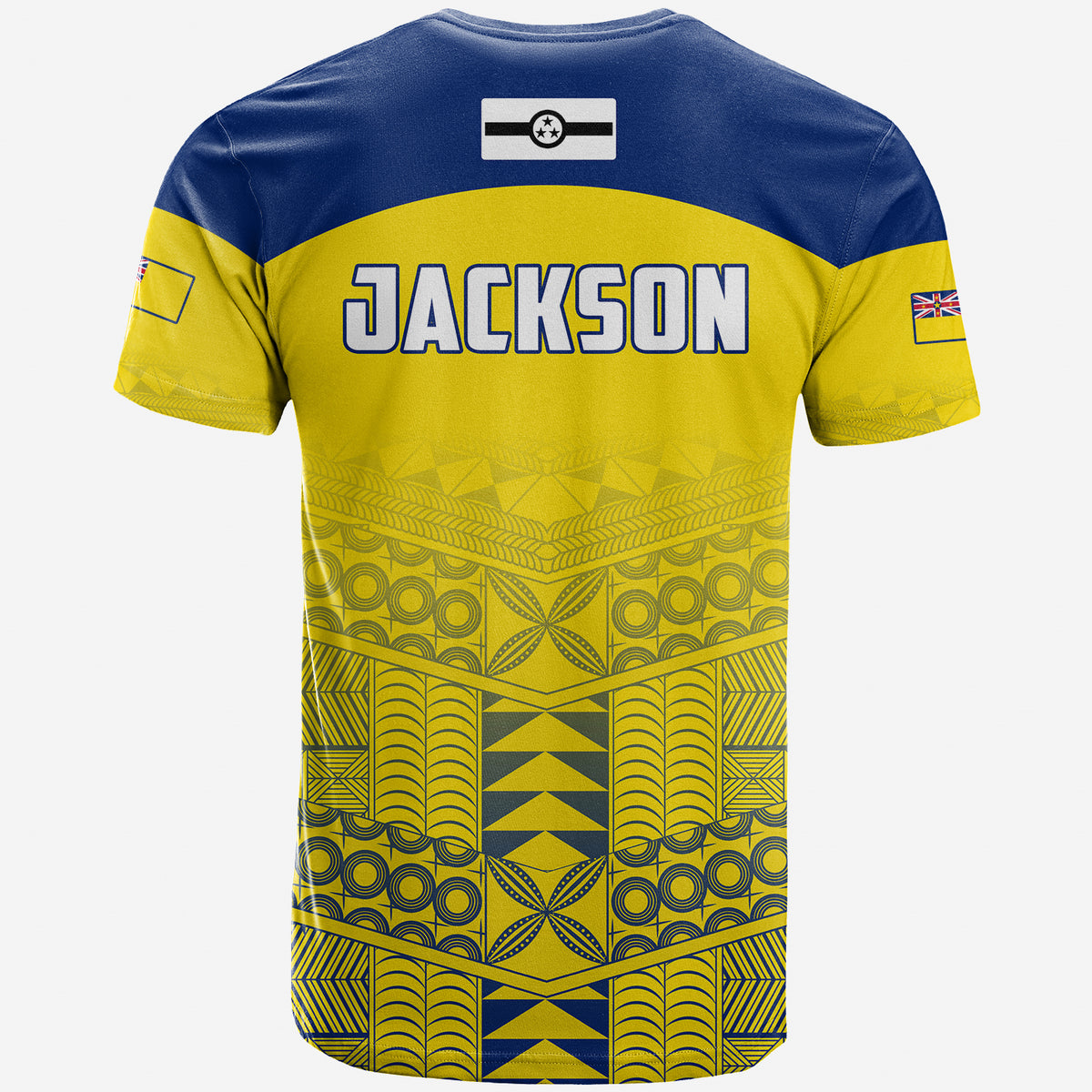 (JACKSON) Niue T Shirt Rock of Polynesia Golden LT13 - Polynesian Pride