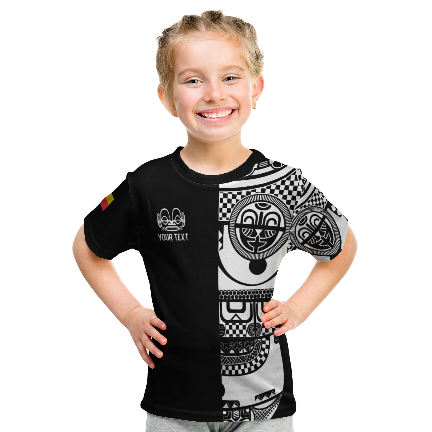 (Custom Personalised) Marquesas Islands Tiki T Shirt Kid Marquesan Tattoo LT13 Youth XL Size14 - Polynesian Pride
