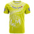 (TOKO ofA) Tonga Polynesian T Shirt Tonga Waves Mix Logo Yellow White LT13 Unisex Yellow - Polynesian Pride