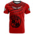 (TOKO ofA) Tonga Polynesian T Shirt Tonga Waves Mix Logo Red LT13 Unisex Red - Polynesian Pride
