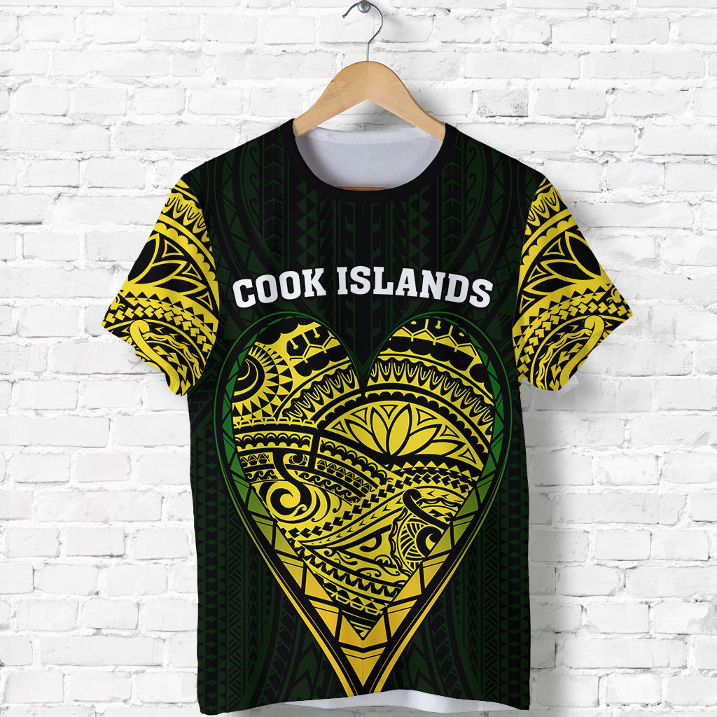 Cook Islands Pattern T Shirt Always In My Heart LT13 Unisex Black - Polynesian Pride