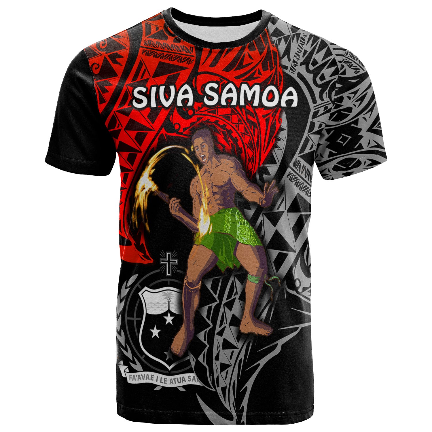 Siva Samoa T Shirt Samoan Dance Mix Red Polynesian LT13 Unisex Red - Polynesian Pride
