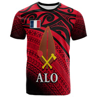 Alo Chiefdom Wallis et Futuna T Shirt Polynesian Pattern and Flag LT13 Unisex Red - Polynesian Pride