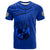 Tonga Polynesian T Shirt Tonga Waves Mix Logo Blue Black LT13 Unisex Blue - Polynesian Pride