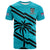 Fiji Rugby Tapa Pattern Fijian 7s Cyan T Shirt LT14 Cyan - Polynesian Pride