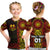 (Custom Personalised) Marquesas Islands T Shirt Kid Marquesan Tattoo Unique Style - Gradient Red LT8 - Polynesian Pride