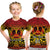(Custom Personalised) Marquesas Islands T Shirt Kid Marquesan Tattoo Simple Style - Gradient Red LT8 - Polynesian Pride